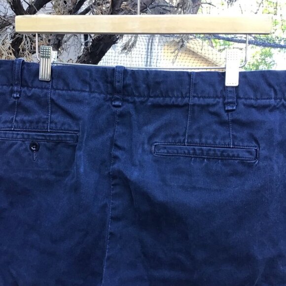 Buck Mason officer pant men’s 34 navy blue chino pants slub twill cotton - Picture 6 of 9